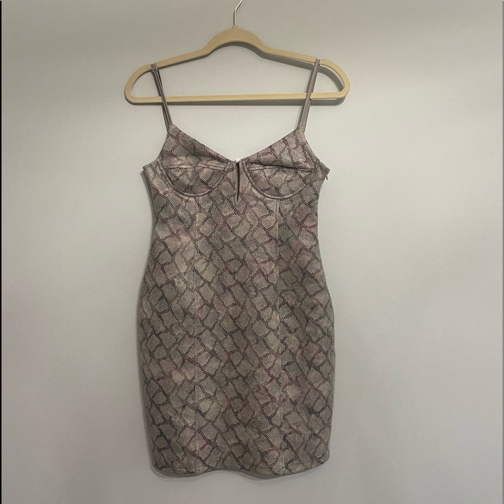 Revolve By The Way. Kelsie Python Bustier Dress S… - image 4